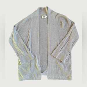 WILFRED | Light Gray Open-Front Cardigan